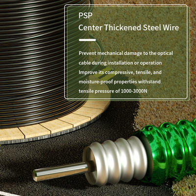 خرید کابل فیبر نوری زره‌دار فضای باز با طول سفارشی، دیافراگم عددی 0200±0015NA، محافظت در برابر خطرات محیطی را ارائه می‌دهد ساخت آنلاین